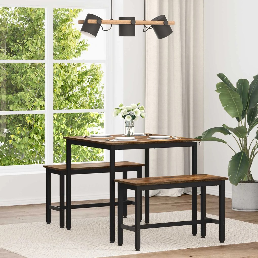 vidaXL Mesas de jantar METAL