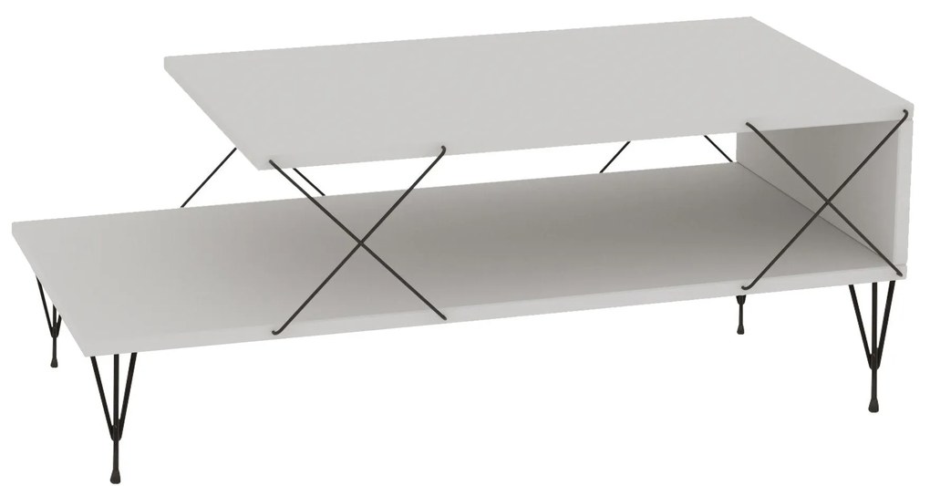 Mesa de Centro Loire – Branco – 100x40x50 cm