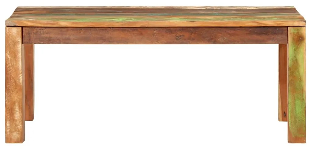 Mesa de centro 110x55x40 cm Madeira Sólida Recuperada
