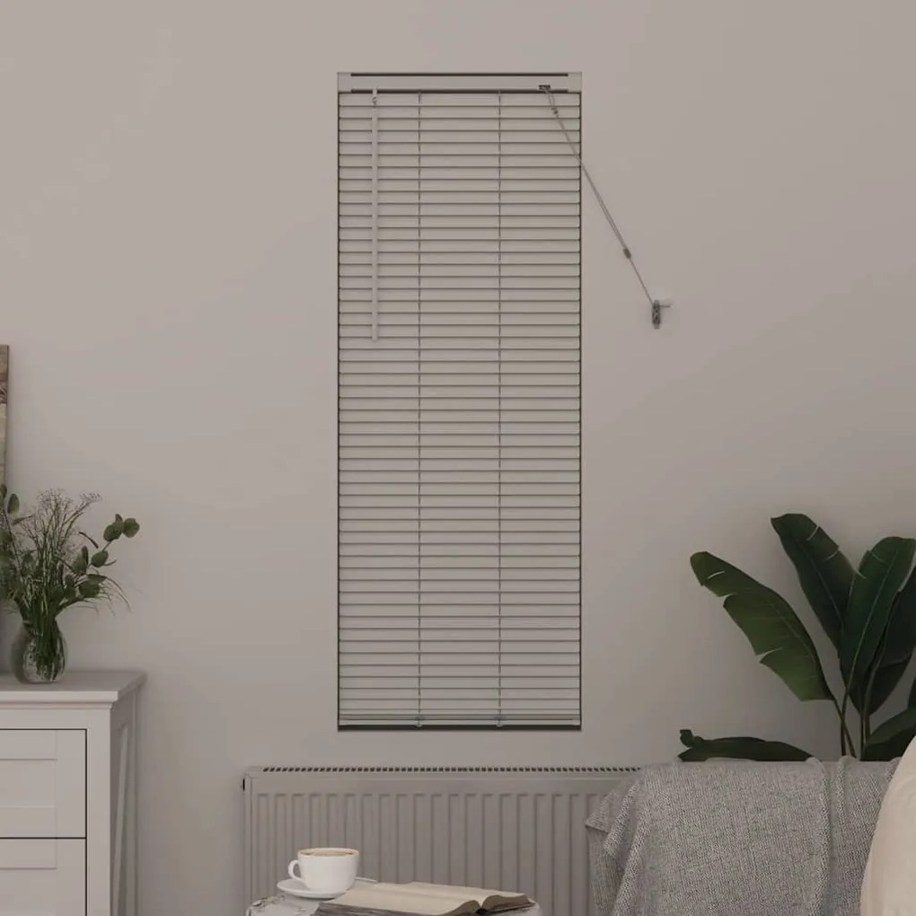 Persiana de Janela com cortinas Outros Manual Branco 80 x 130 cm Alumí