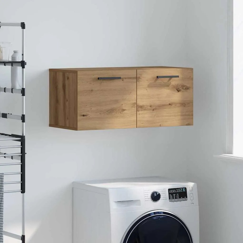 vidaXL Armário de Parede carvalho artisiano 80 x 36.5 x 35 cm