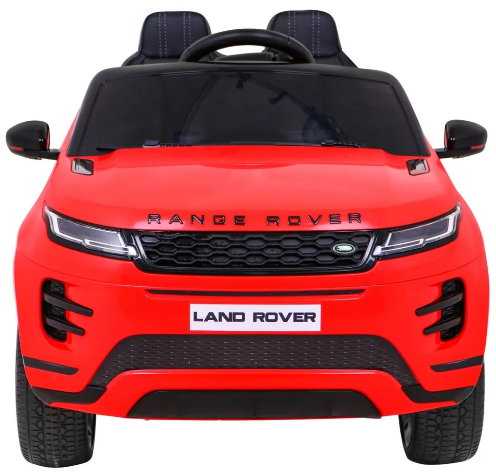 Carro elétrico para Crianças 12V Range Rover Evoque Rodas de EVA, Assento Couro Vermelho