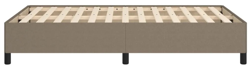 Estrutura de cama sem colchão 120x190cm tecido cinzento
