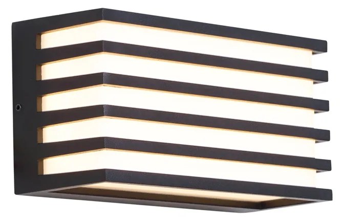 Candeeiro de parede exterior moderno preto incl. LED IP65 - Jail