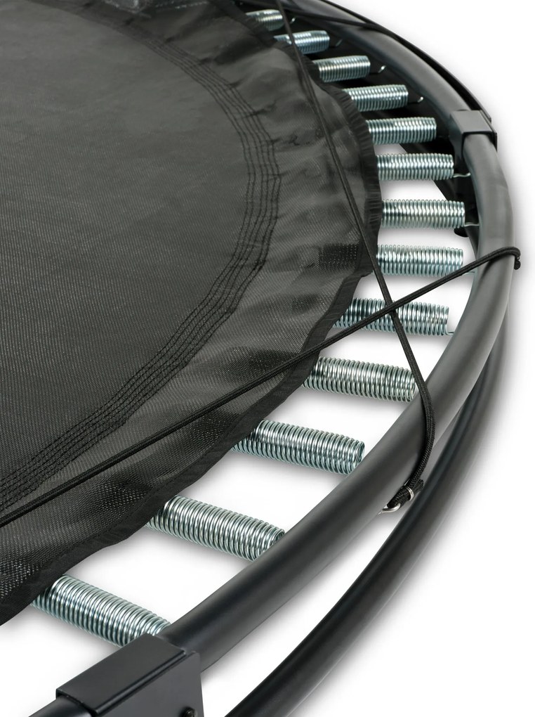 Trampolim redondo desportivo InTerra ao nível do solo ø305 cm - preto