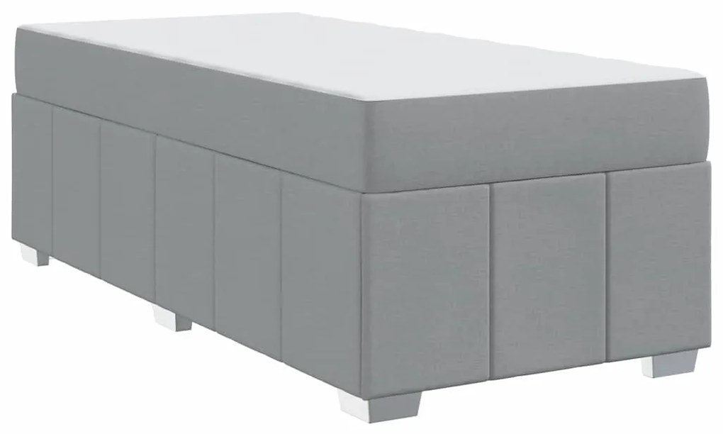 Estrutura da Cama Cinzento-claro 80 x 200 cm tecido