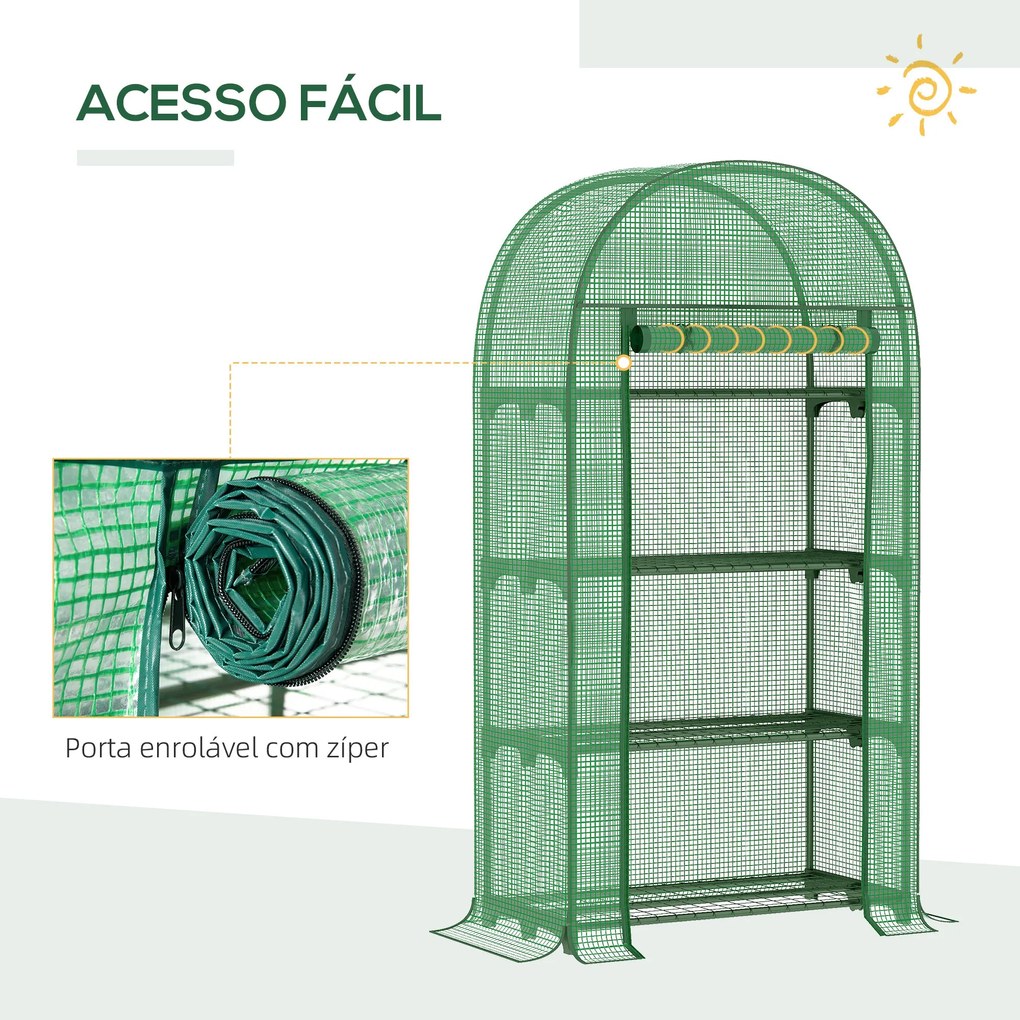 Estufa de Jardim Vertical com 4 Prateleiras – Jardinette Verte Plus –