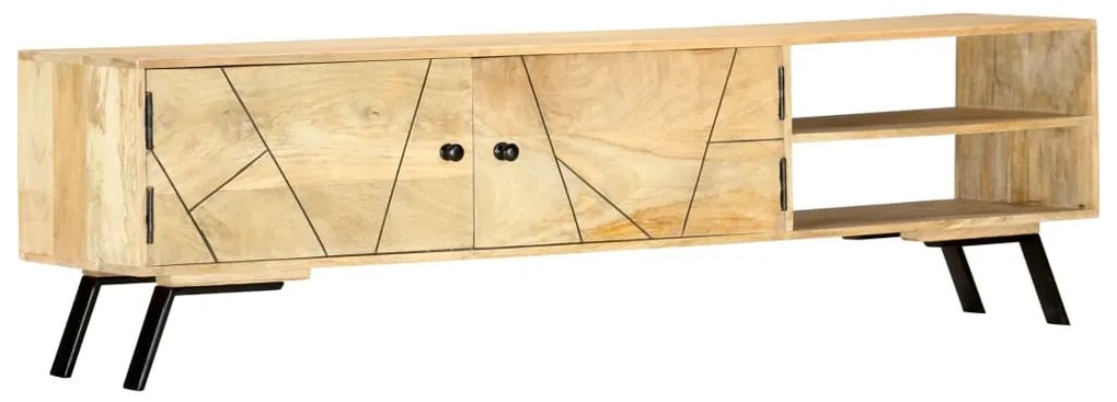 Móvel de TV 140x30x40 cm madeira de mangueira maciça