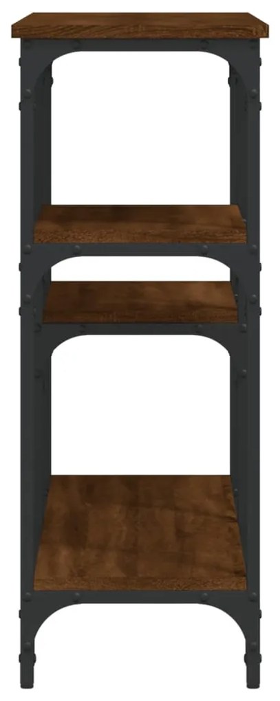Mesa consola 102x29x75 cm derivados madeira carvalho castanho
