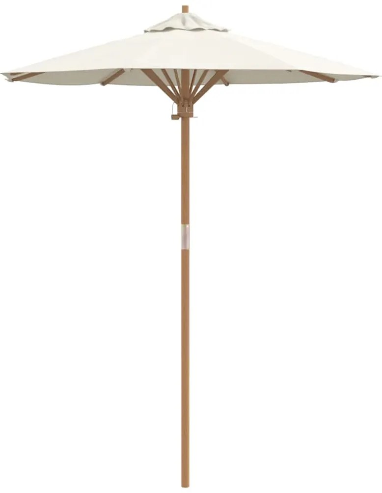 Guarda-sol Jardim Branco Creme 180 x 230 cm em Bambu