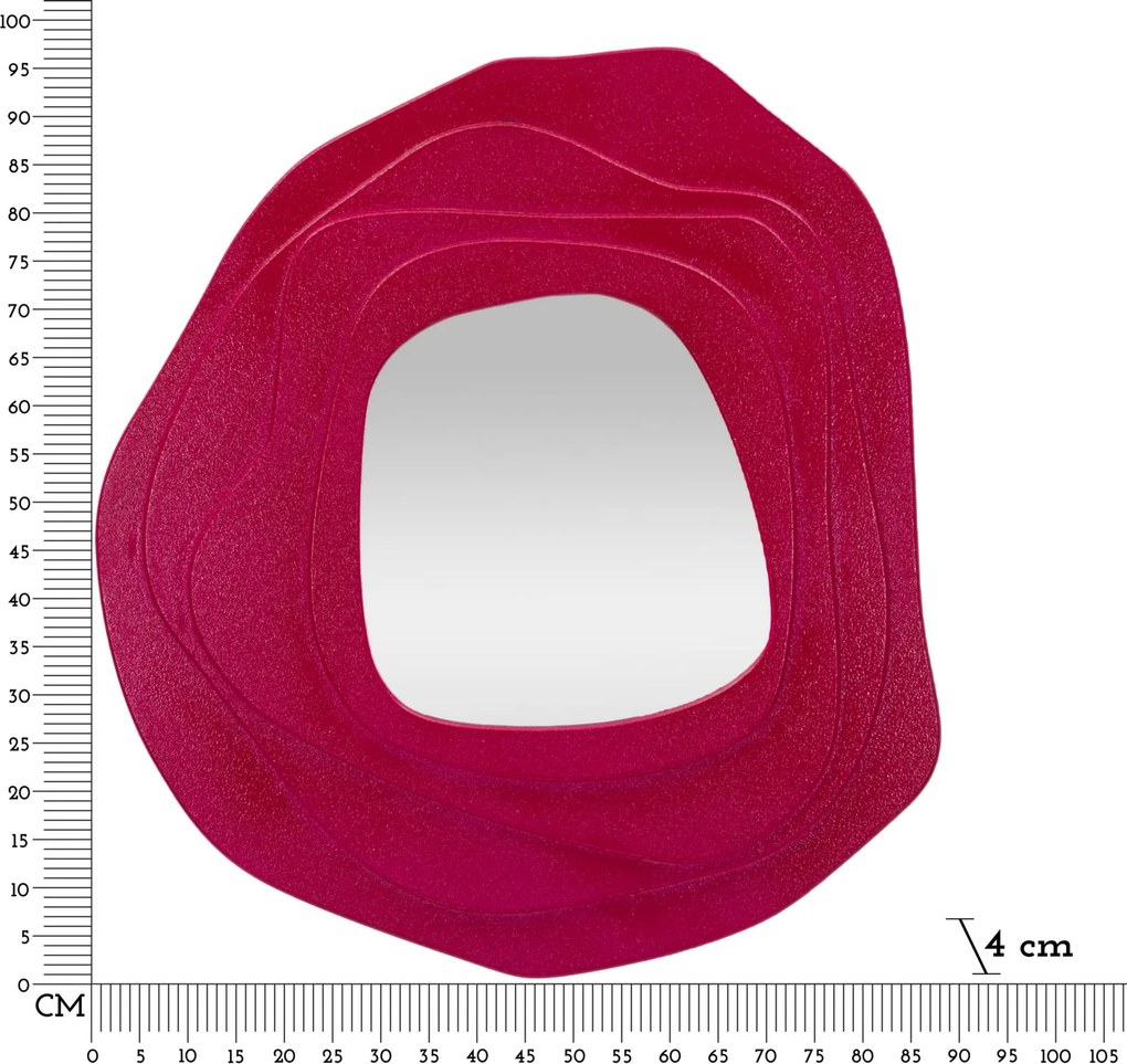 ESPELHO DE PAREDE DALIA 90X4X97 CM FUXIA