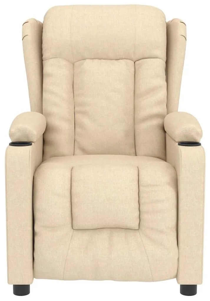 Poltrona de massagens tecido cor creme