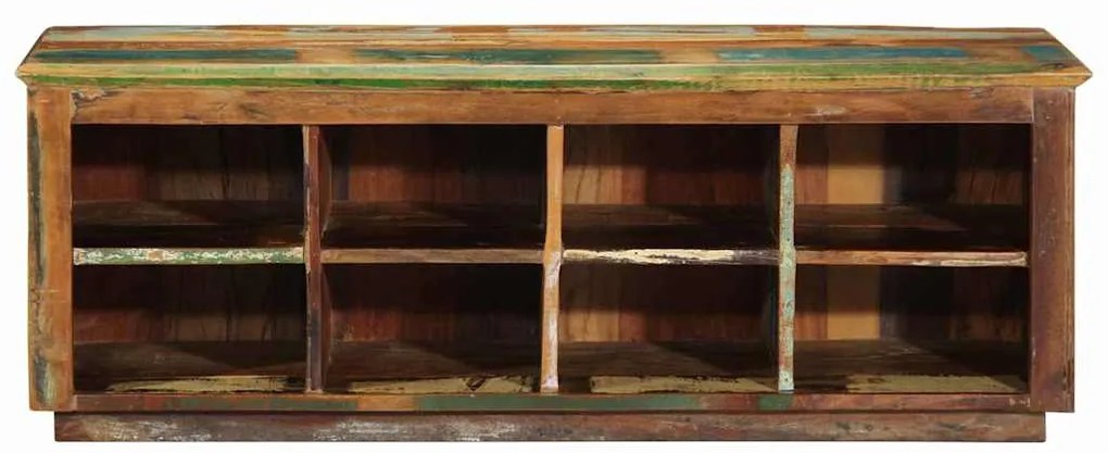 Banco para Sapatos 110x35x40 cm Madeira Sólida Recuperada