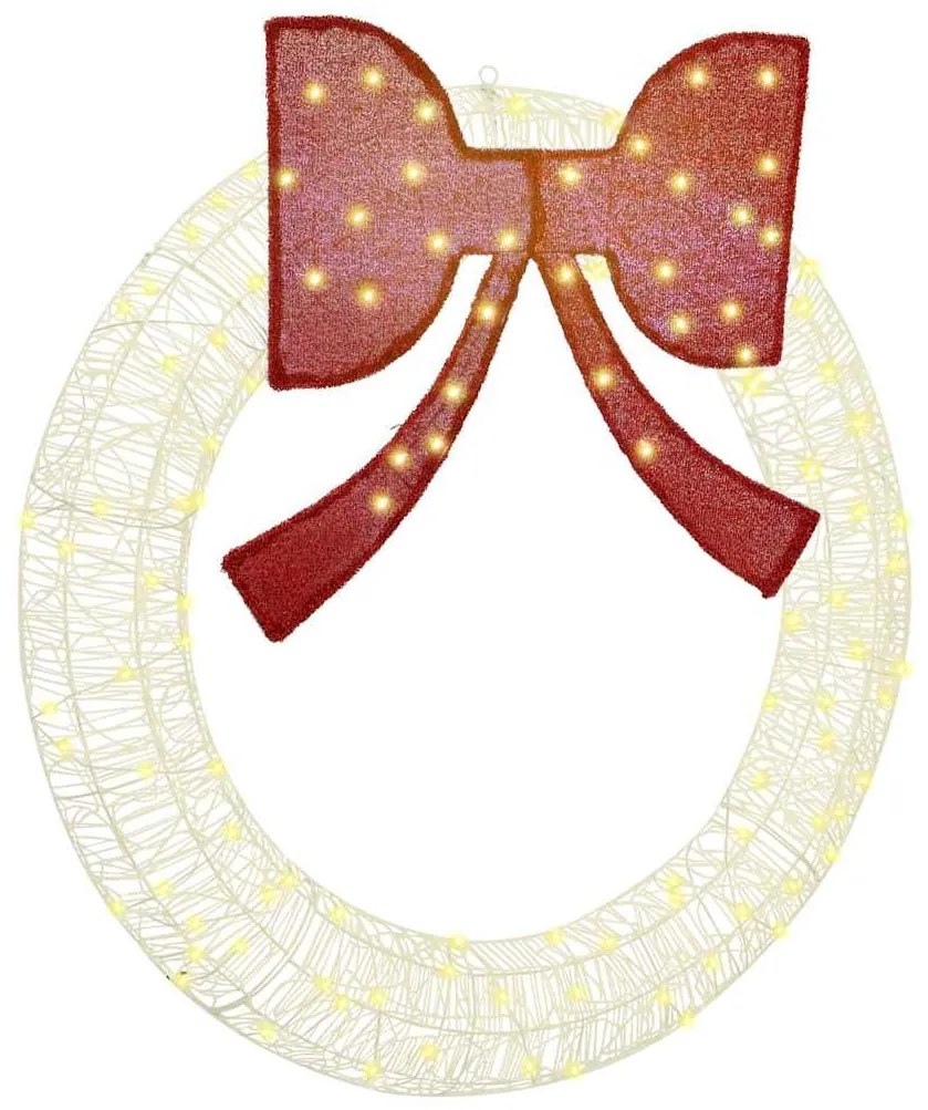 vidaXL Guirlanda com 150 LEDs Branco quente 120 cm Acrílo