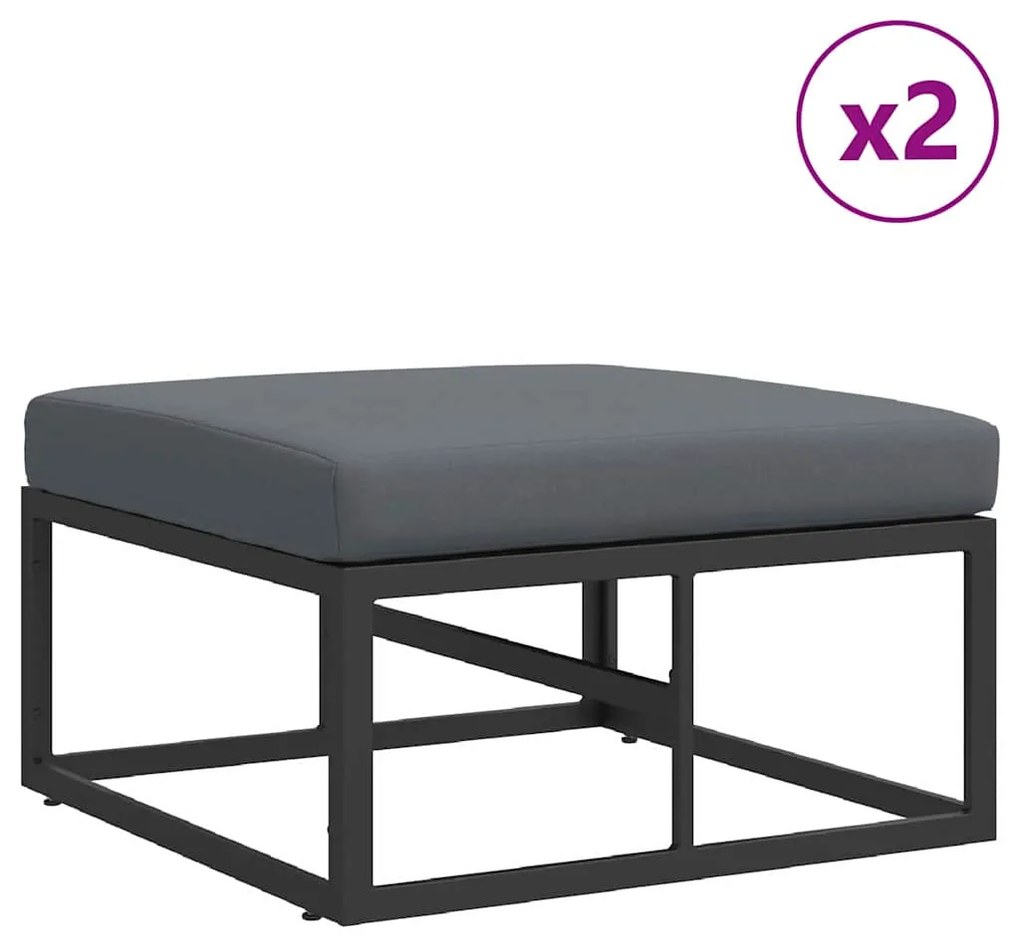 Conjunto de Sofá de Jardim 5 pcs Preto 211,5 x 211,5 x 71 cm