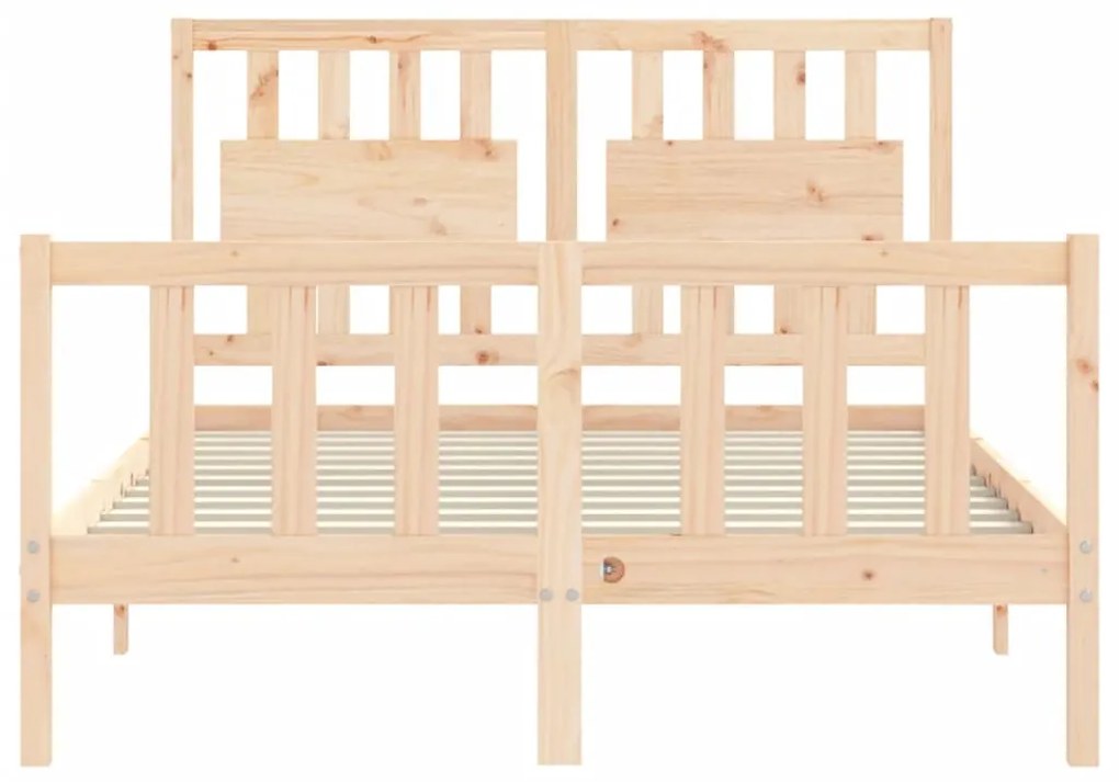 Cama sem colchão 140x200 cm madeira de pinho maciça