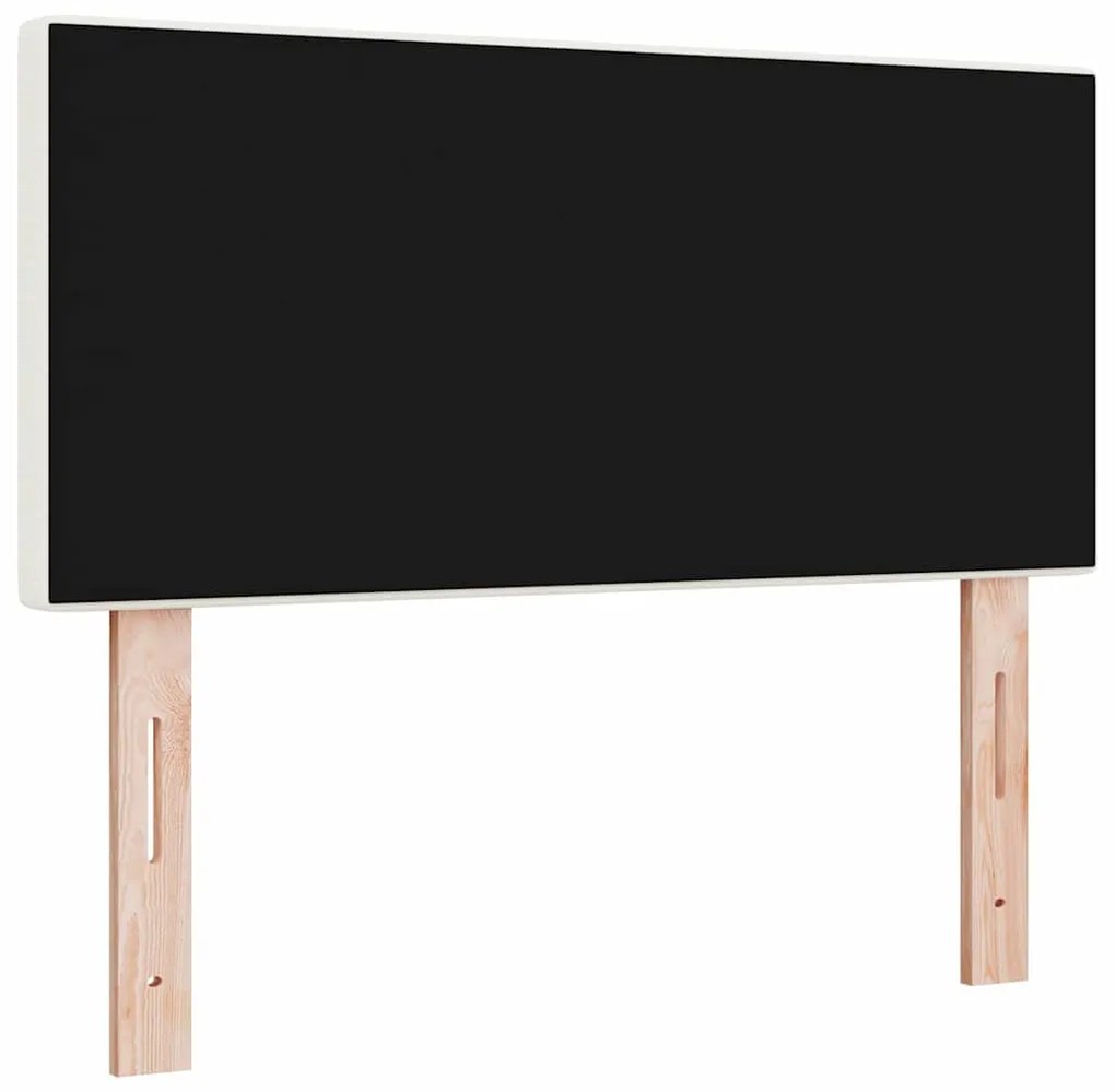 Cabeceira vidaXL Design Simples Creme 100 cm Tecido de Veludo