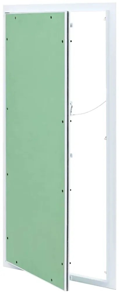 vidaXL Painel de Acesso Verde e Prata 45 x 85 cm Alumínio e Gesso