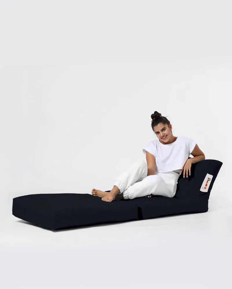 Pufe de Jardim Siesta Sofa Bed – Preto – 55x40x180 cm | Tribo Home