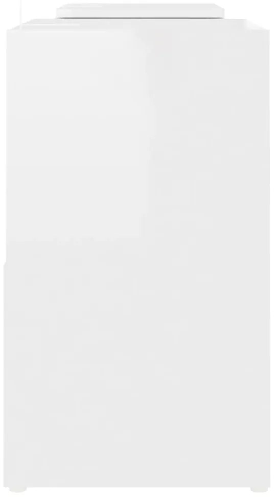 Móvel de TV 104x30x52 cm derivados de madeira branco brilhante