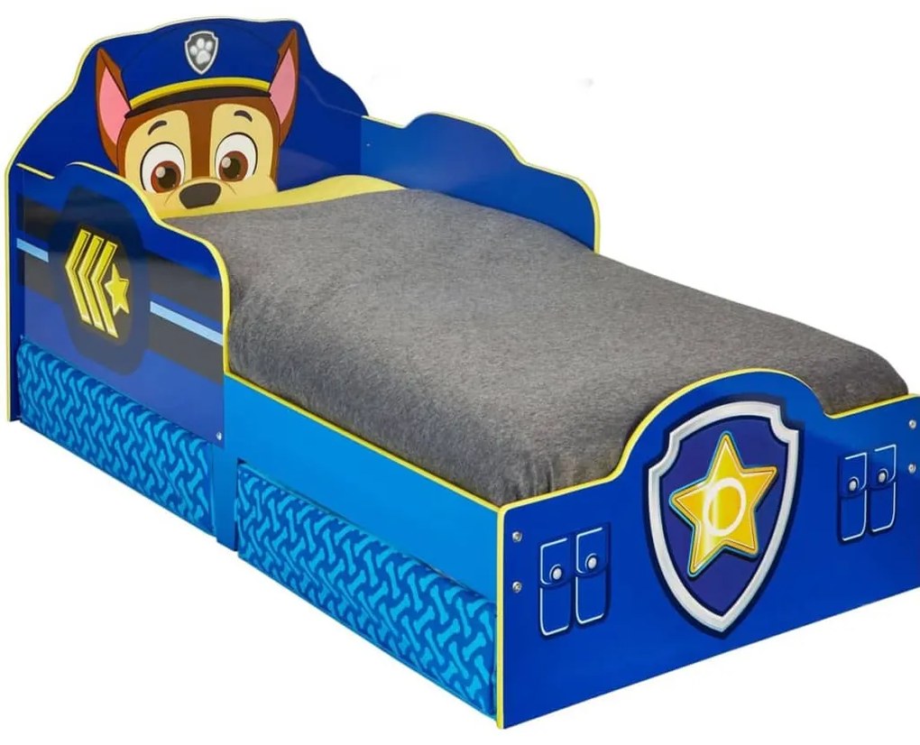 413305 Paw Patrol Cama de criança com gavetas 145x68x77 cm azul WORL268007