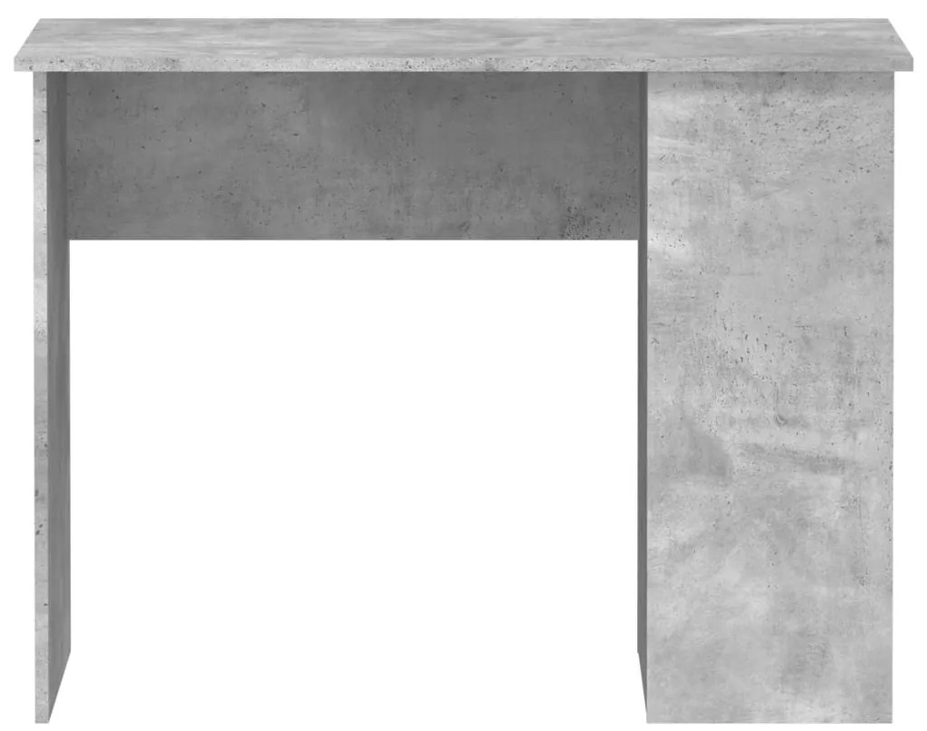 Secretária 100x55x75 cm derivados de madeira cinzento cimento