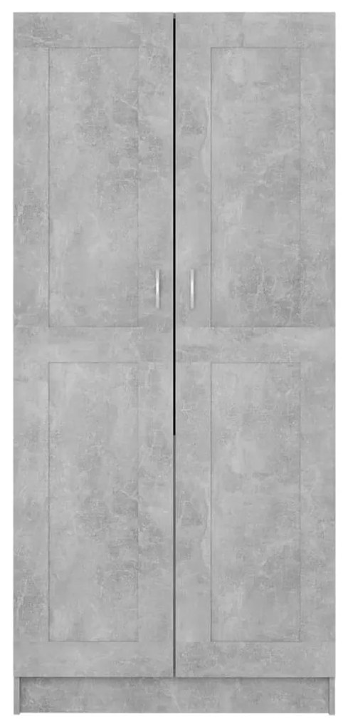 Roupeiro 82,5x51,5x180 cm contraplacado cinzento cimento