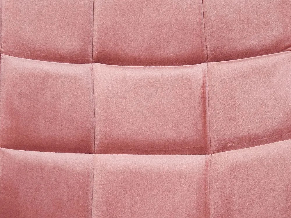Cadeira de escritório em veludo rosa LABELLE Beliani