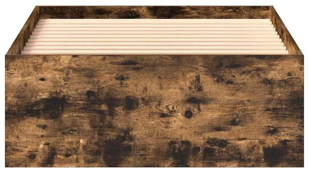 Estrutura de cama 90x190 cm carvalho fumado