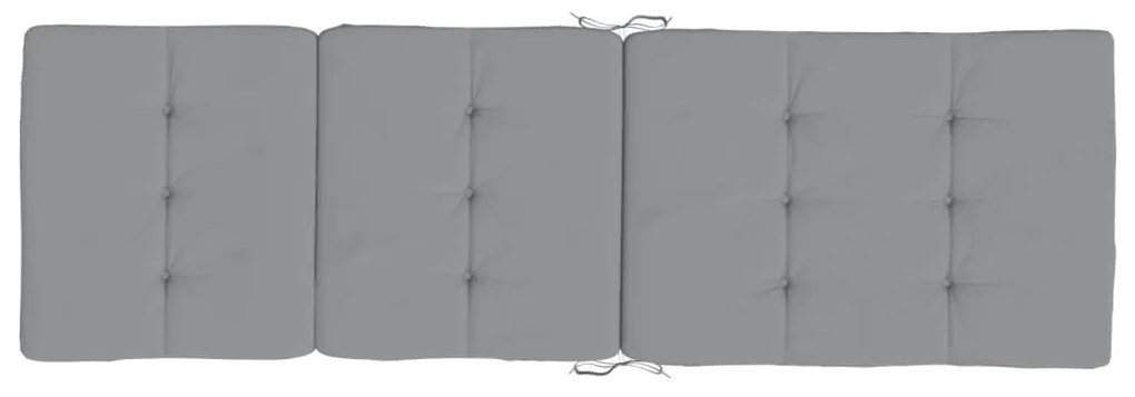 Almofadões p/ cadeira de terraço 2 pcs tecido oxford cinzento