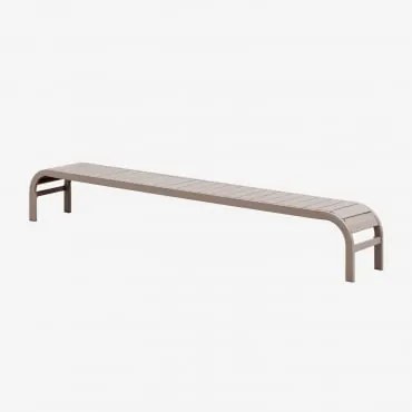 Mesa Auxiliar Para Espreguiçadeira Em Aço Marietta Moka Brown - Sklum