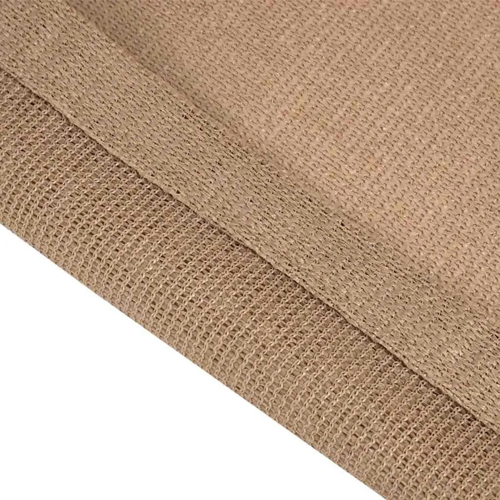 Tapete de campismo para tenda 250x200 cm cinzento-acastanhado