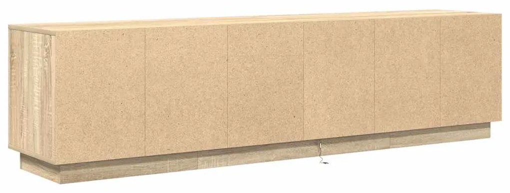 Móvel de TV com luzes LED 193,5x41x50 cm carvalho sonoma