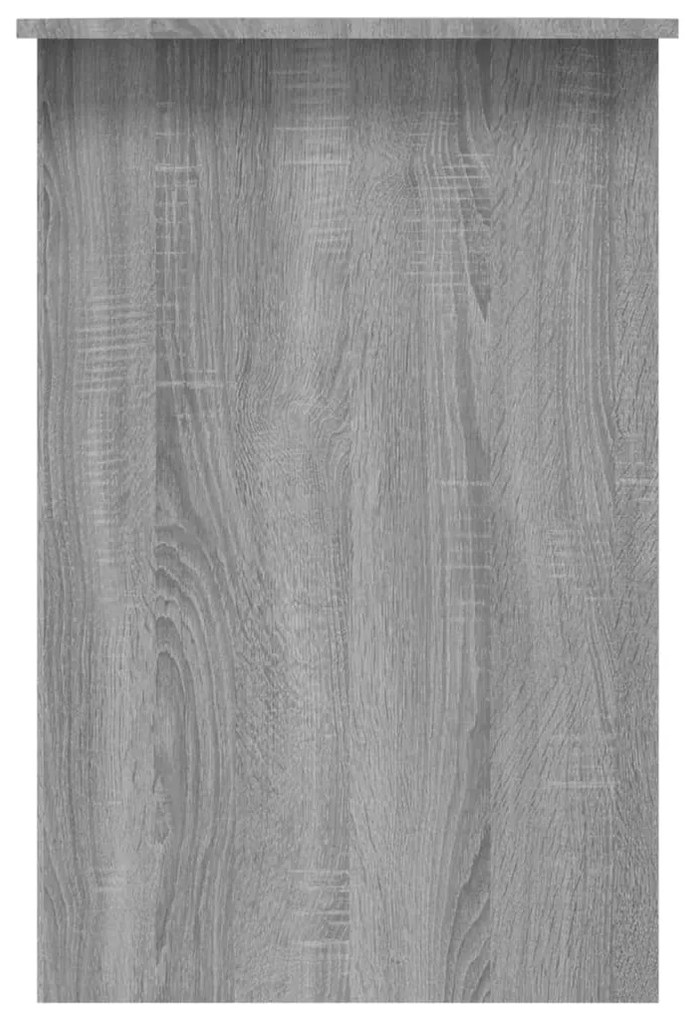 Secretária 100x50x76 cm derivados de madeira cinzento sonoma