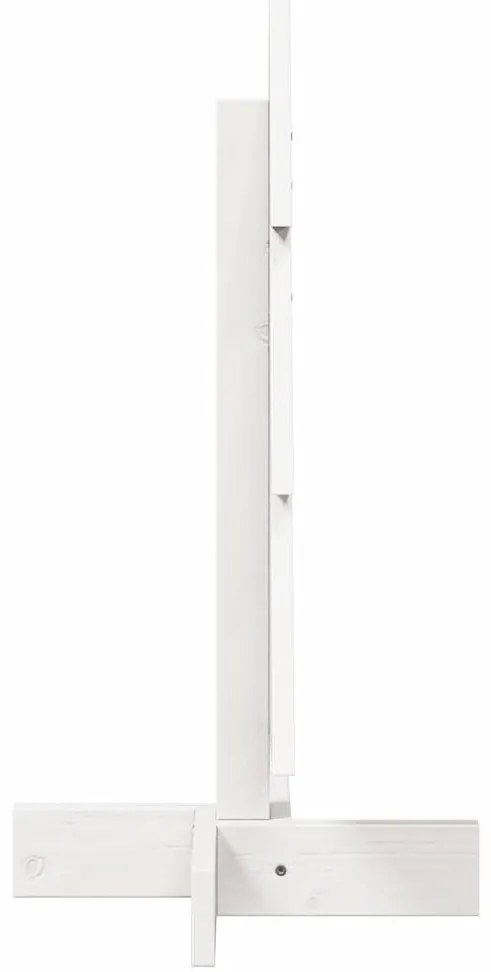 Árvore Natal decorativa 60 cm madeira de pinho maciça branco