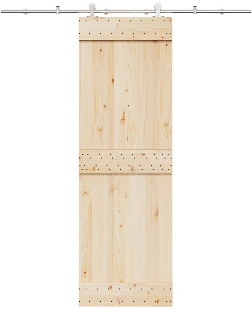 Kit ferragens p/ porta deslizante 200cm aço inoxidável prateado