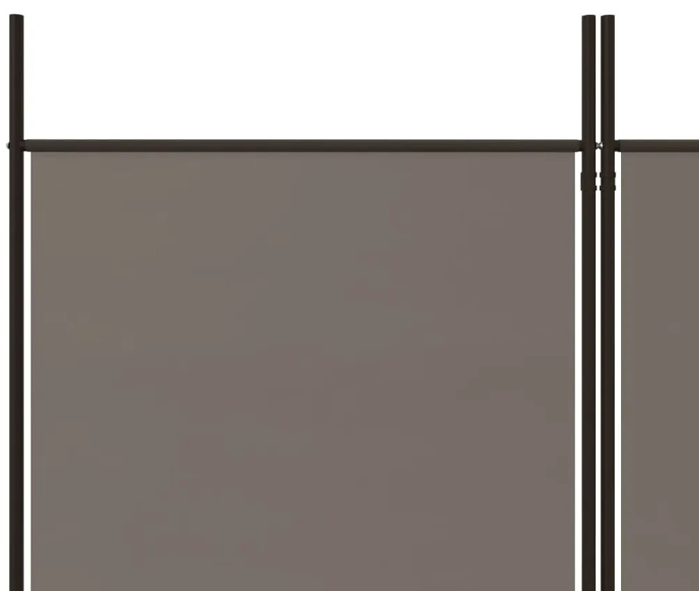 Biombo/divisória com 3 painéis 150x220 cm tecido antracite