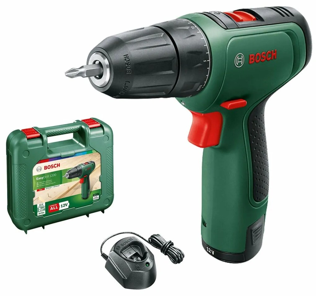 Berbequim com chave de fendas BOSCH Easydrill 1200 12 V 30 Nm