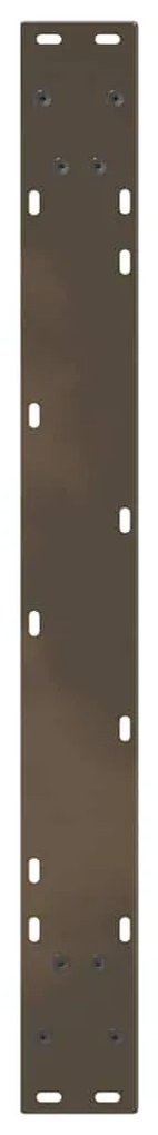 Pés para mesa de jantar em formato de V, 3 peças, aço natural, 100x(72