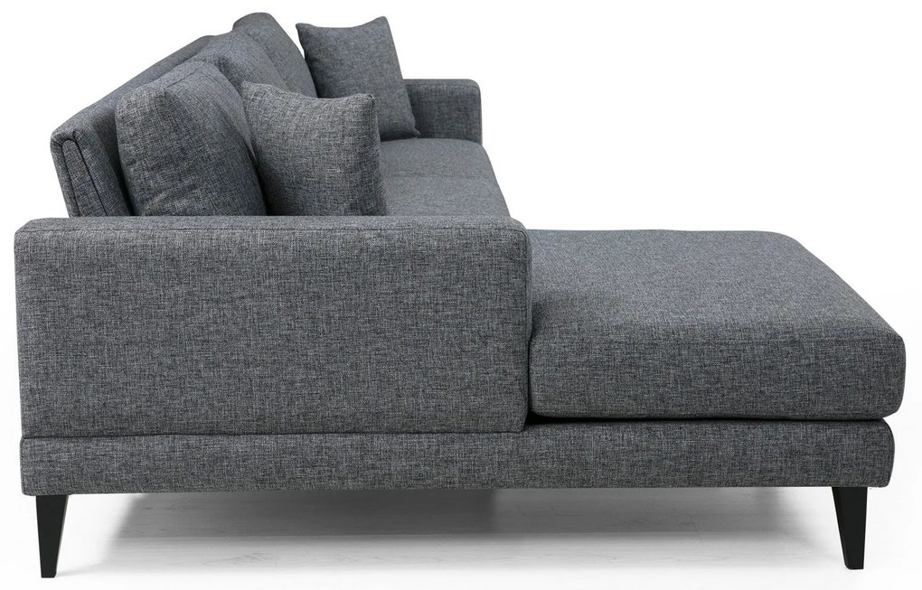 Sofá-Cama de Canto Nordic – Cinzento Escuro – 303 cm x 160 cm