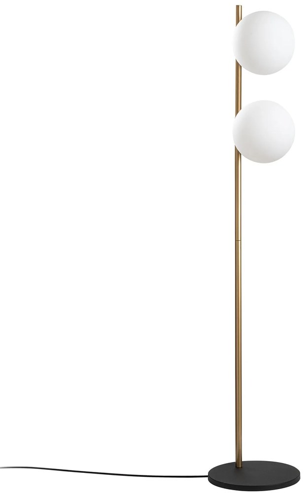 Candeeiro de Pé Dual – Dourado – 30 x 30 x 155 cm