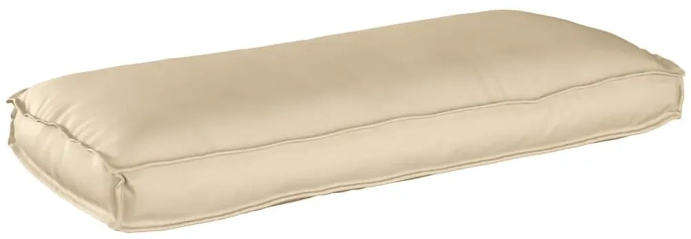 Almofada para Palete Bege 120 x 50 x 12 cm em Tecido Oxford