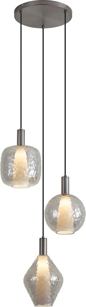 Candeeiro Suspenso de Design Metal Gun 3 Luzes - Ard
