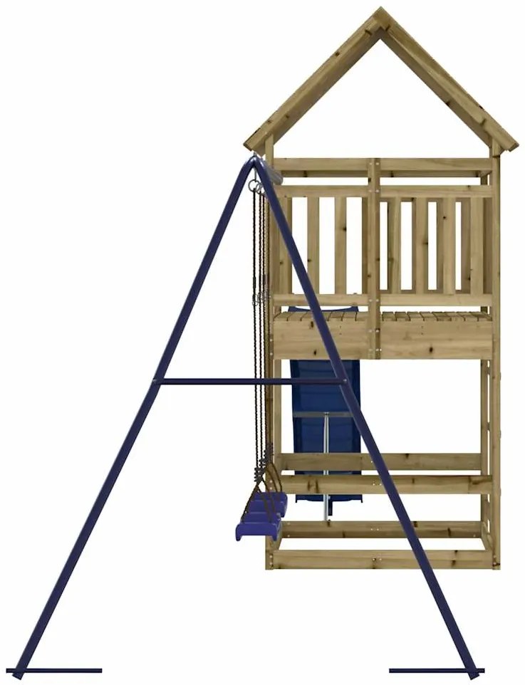 Conjunto de brincar para exterior madeira de pinho impregnada