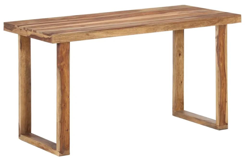Mesa de jantar 140x70x76 cm madeira de sheesham maciça