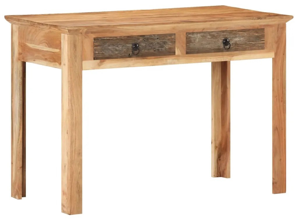 vidaXL Secretária 110x50x75 cm madeira recuperada maciça