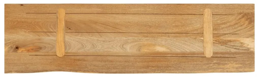Tampo de mesa c/ borda viva 110x20x2,5 cm mangueira maciça