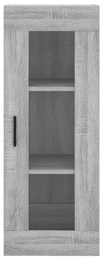 Armário de parede 34,5x34x90 cm cinzento sonoma