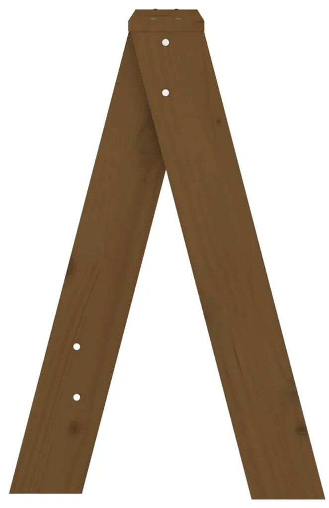 Bancos 2 pcs 40x40x60 cm pinho maciço castanho-mel