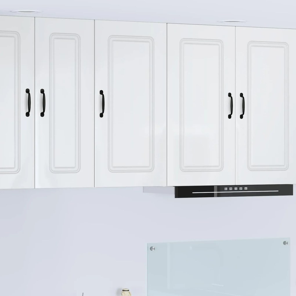 vidaXL Armário de Cozinha Kalmar Branco Brilhante 40 x 31 x 80 cm